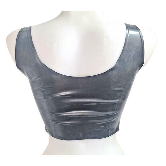 Bateau Heart Latex Crop Top