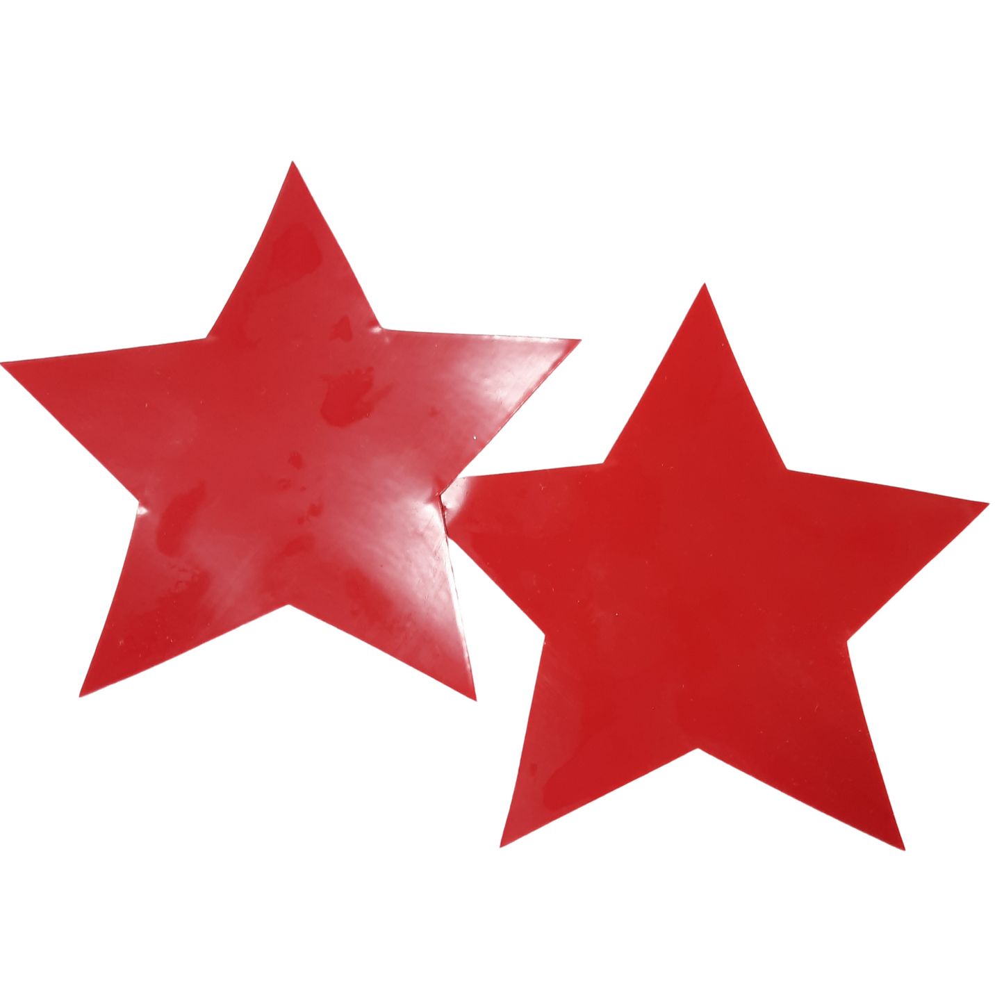 Red Latex Star Nipple Pasties / Nipple Covers