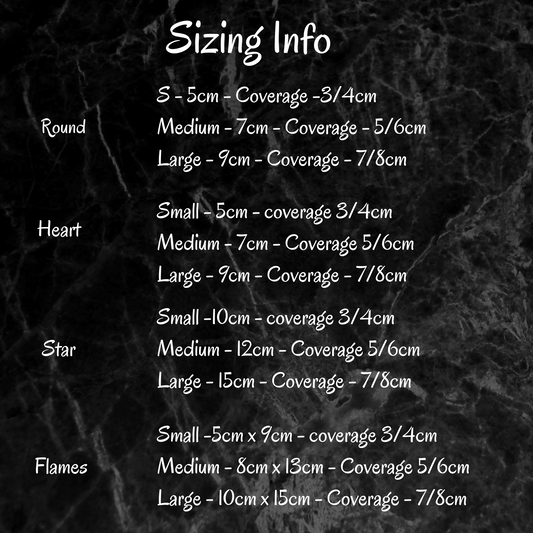 Red Glitter Flames 3 Nipple Pasties/Nipple Covers