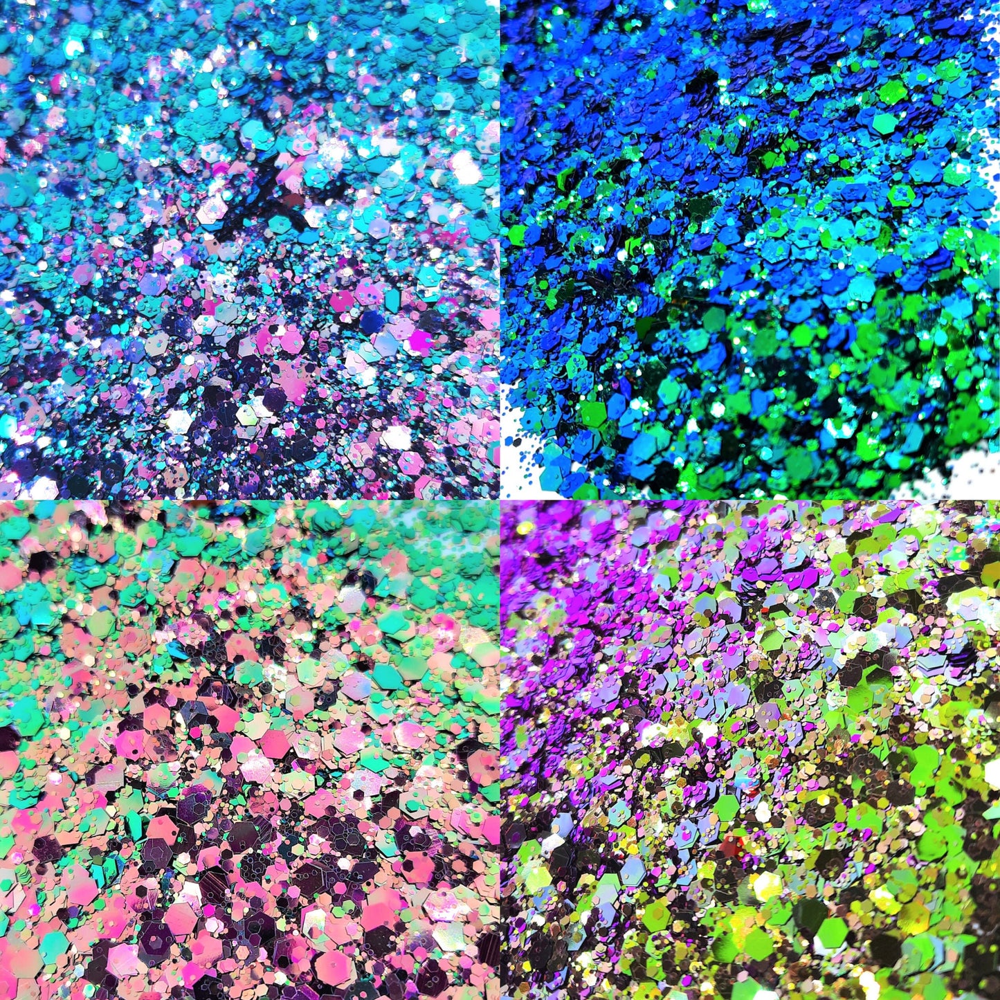 Poseidon Blue & Green Festival Disco Glitter Mix