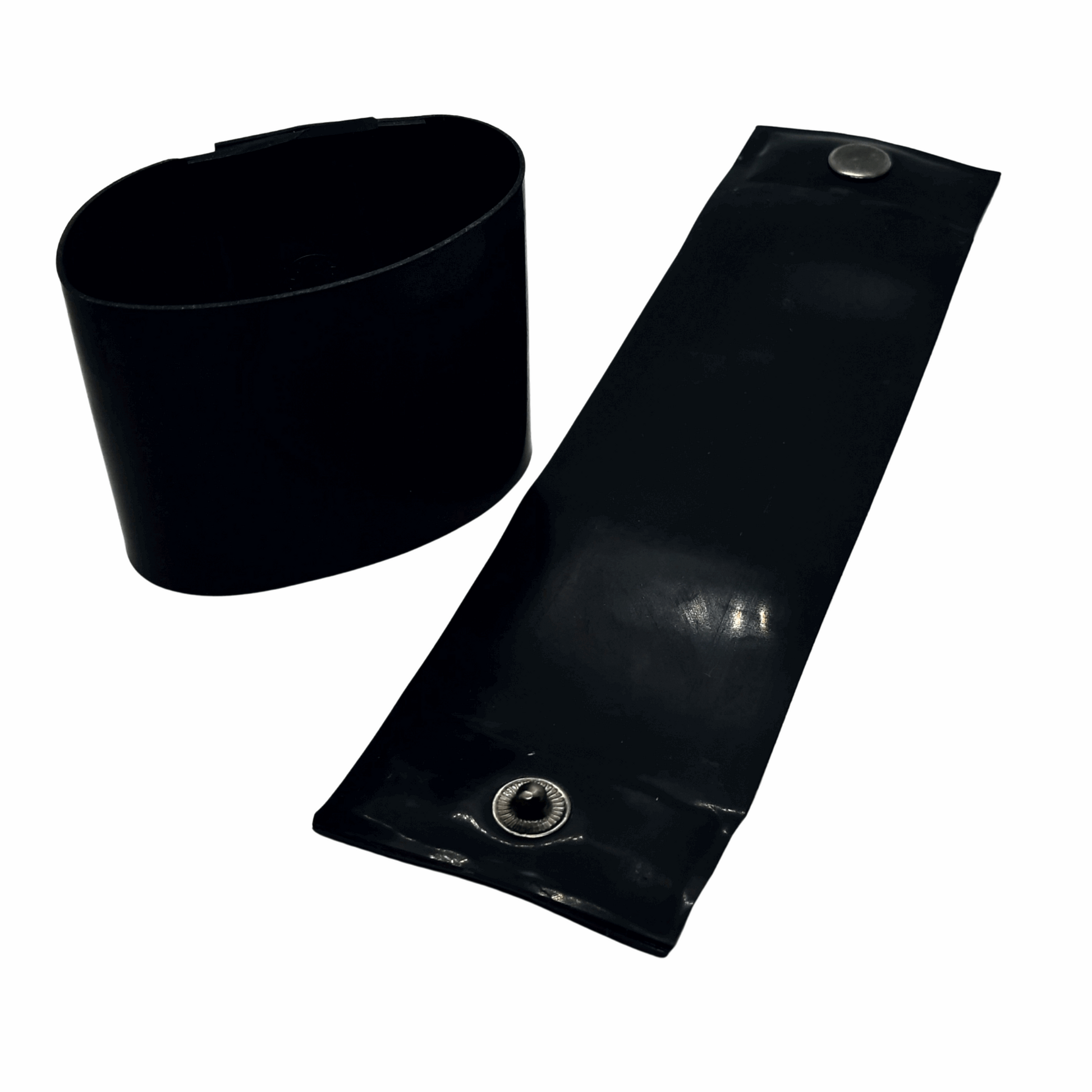 Black Latex Cuff Rubber Bracelet