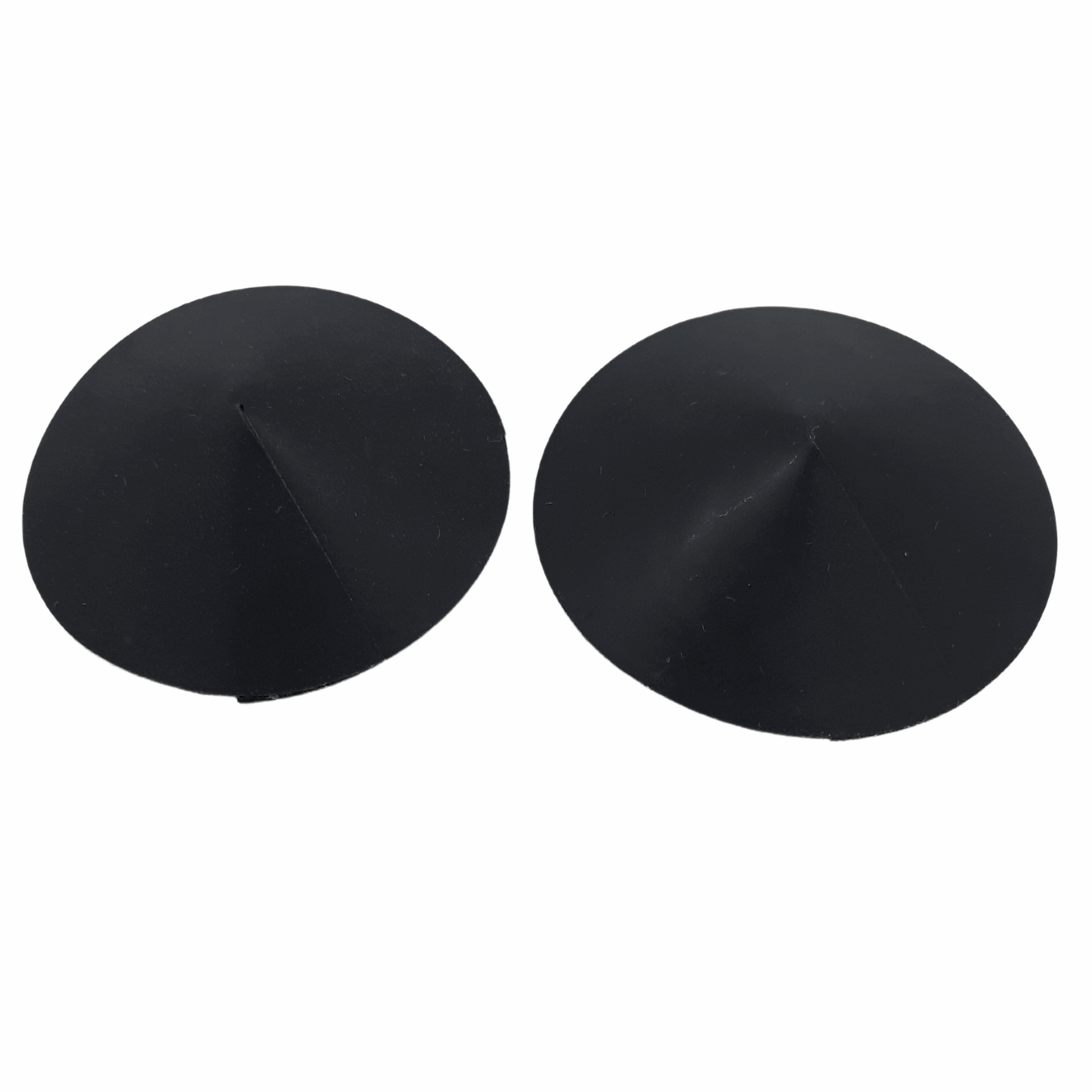 Black Latex Round Nipple Pasties / Nipple Covers