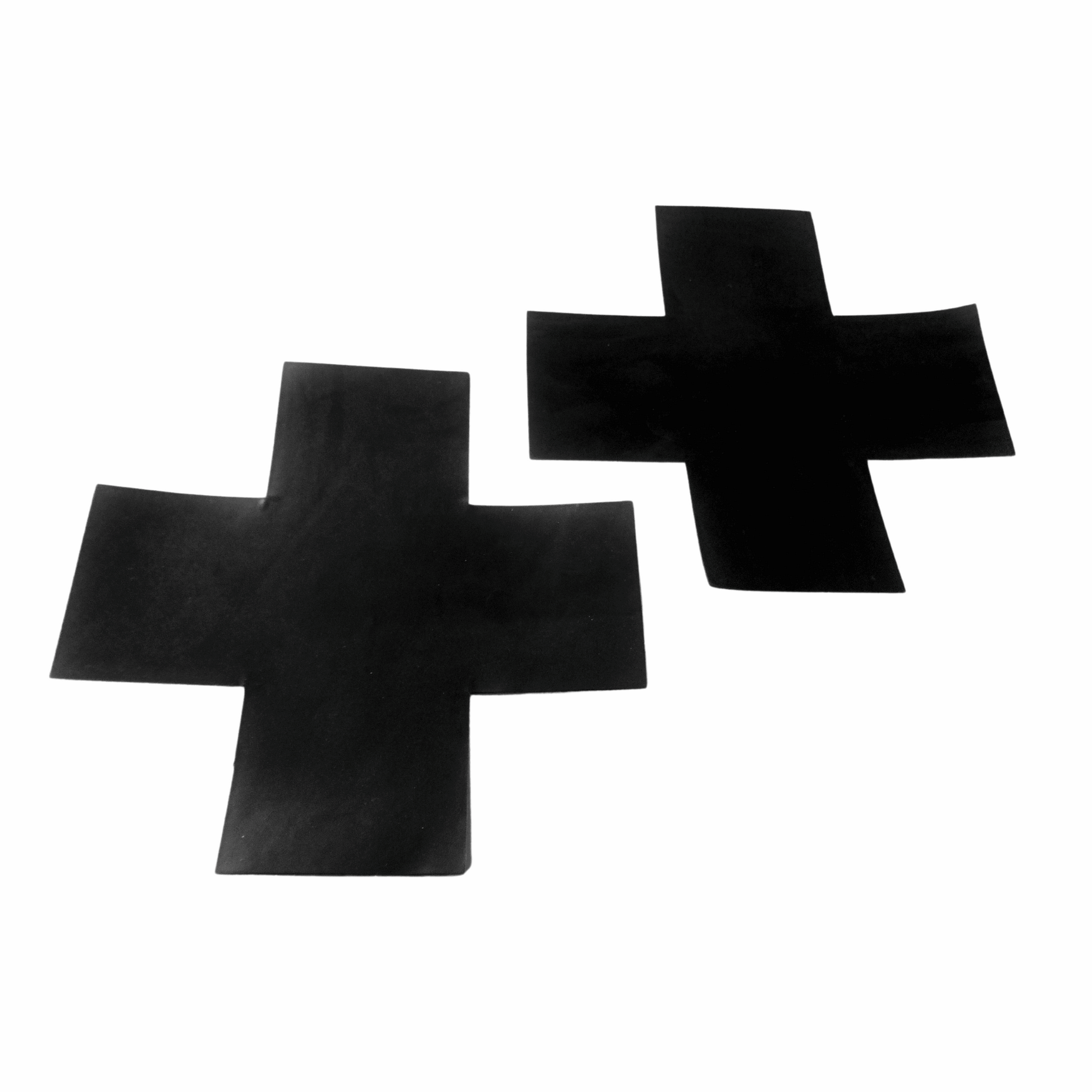 Black Latex Cross X Nipple Pastie/ Nipple Covers