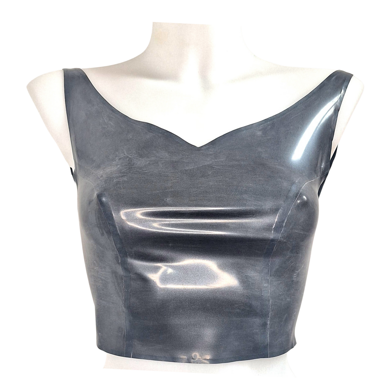 Bateau Heart Latex Crop Top