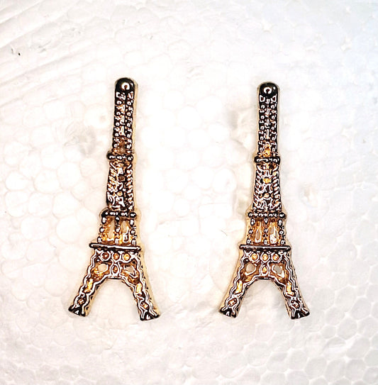 Gold or Silver plated mini Eiffel Tower Stud Earrings