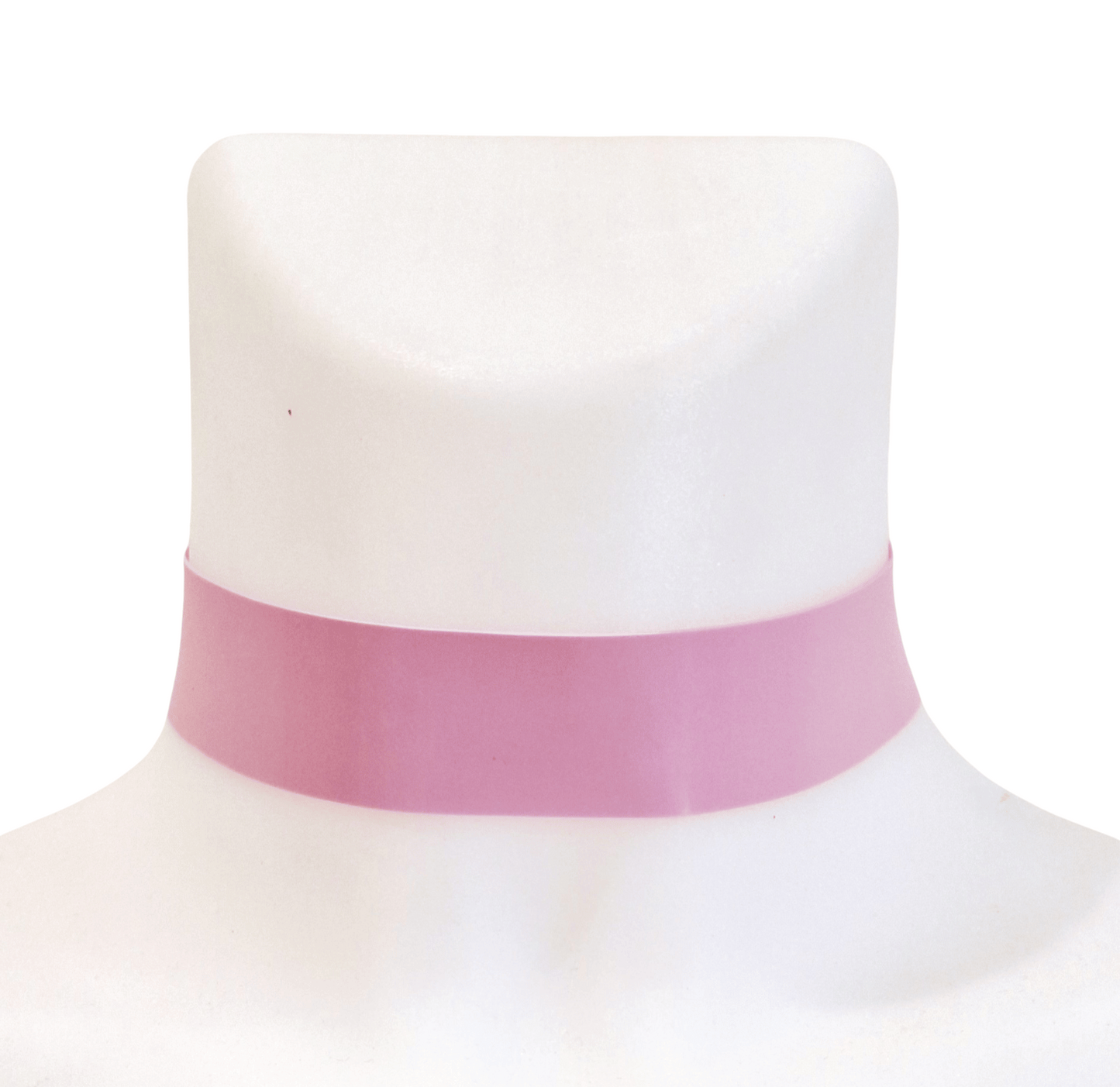 Lilac Latex Plain Choker - Adjustable