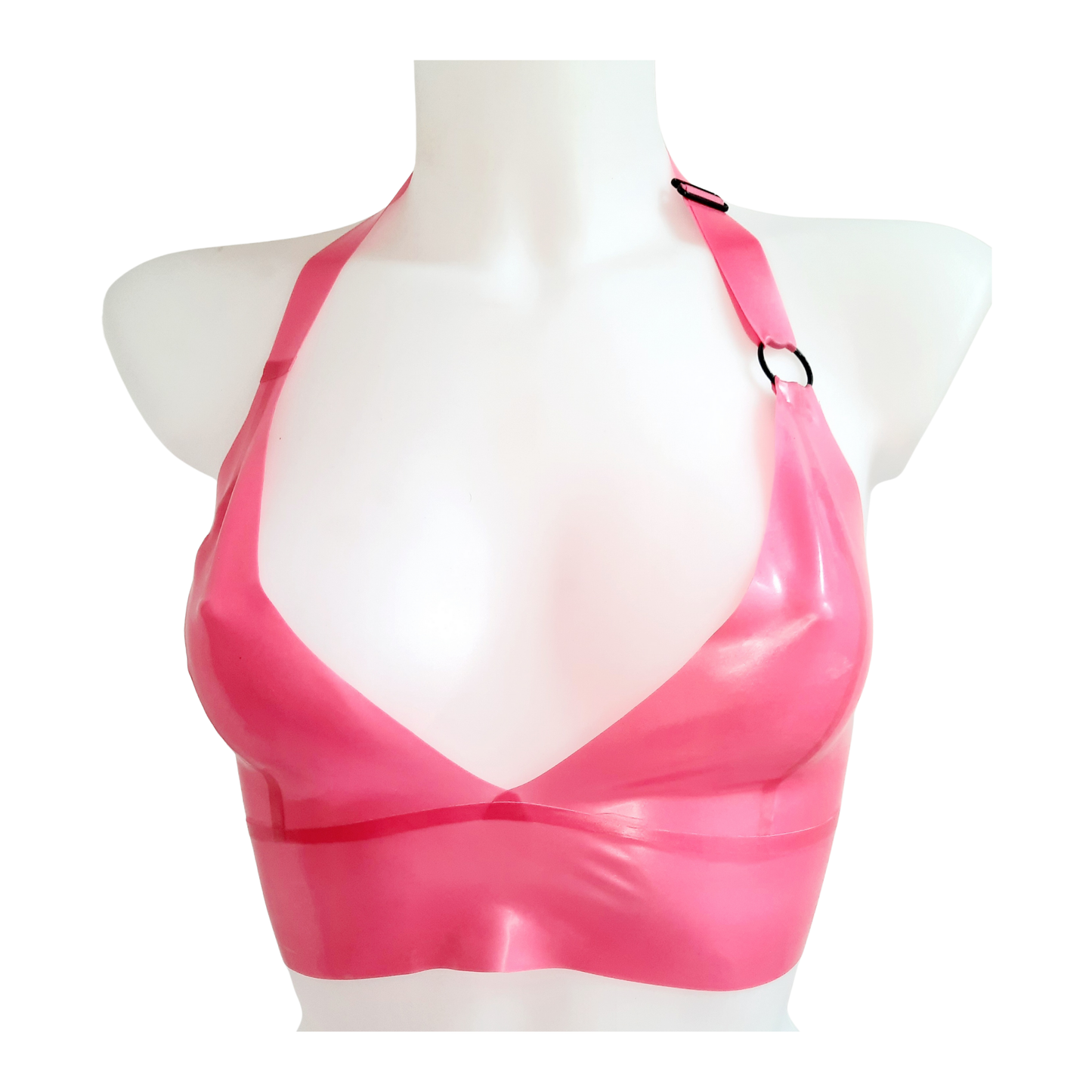 Longline Latex Bra Top - Pull On