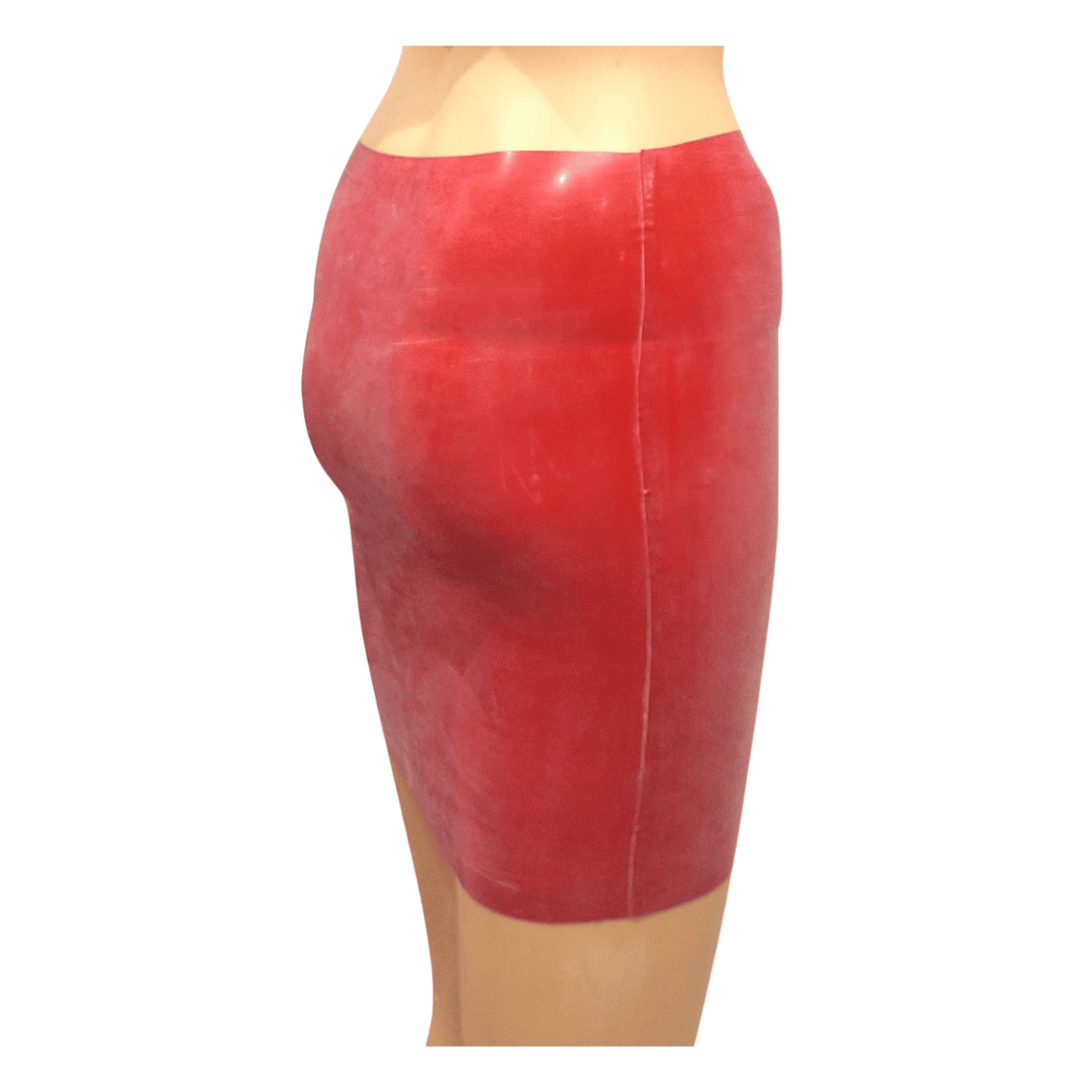 Red Latex Mini Skirt Size M & Size S