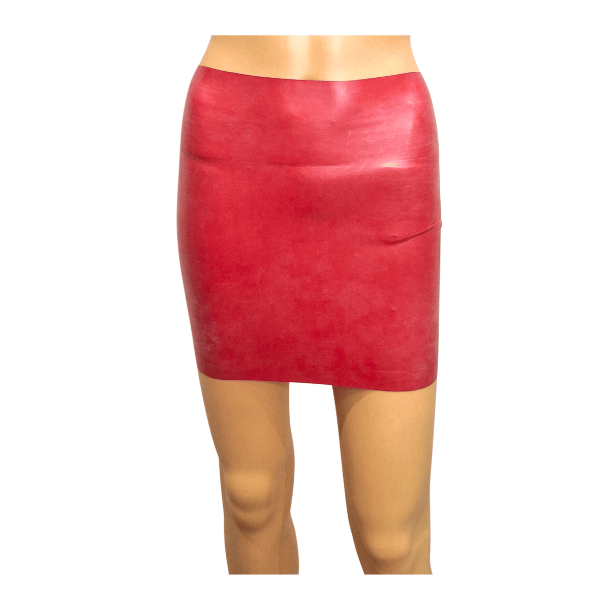 Red Latex Mini Skirt Size M & Size S
