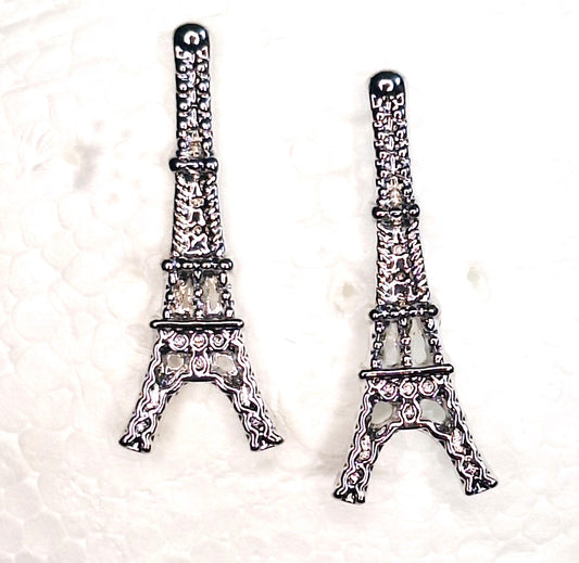 Gold or Silver plated mini Eiffel Tower Stud Earrings