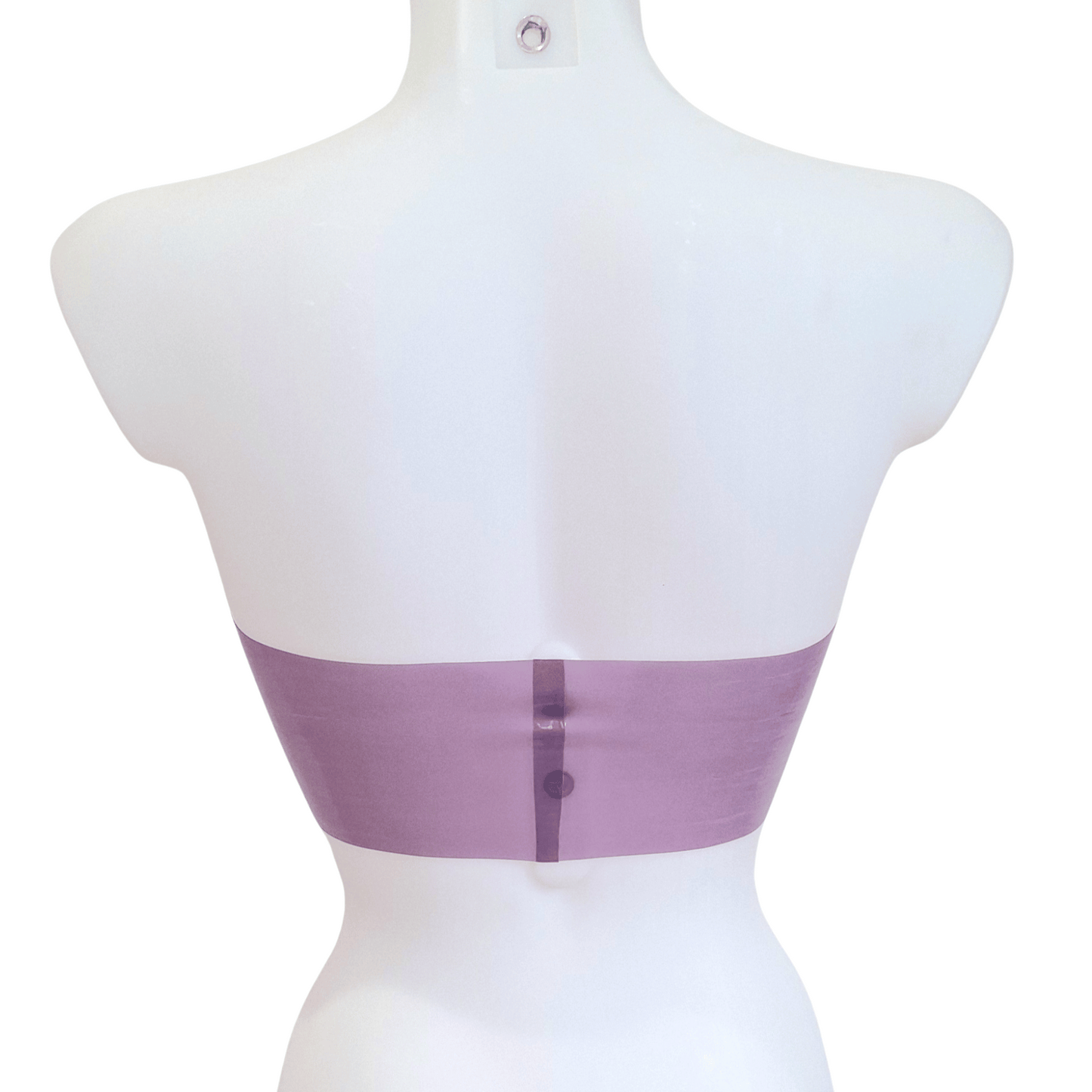 Two Colour Strapless Bandeau Latex Crop Top