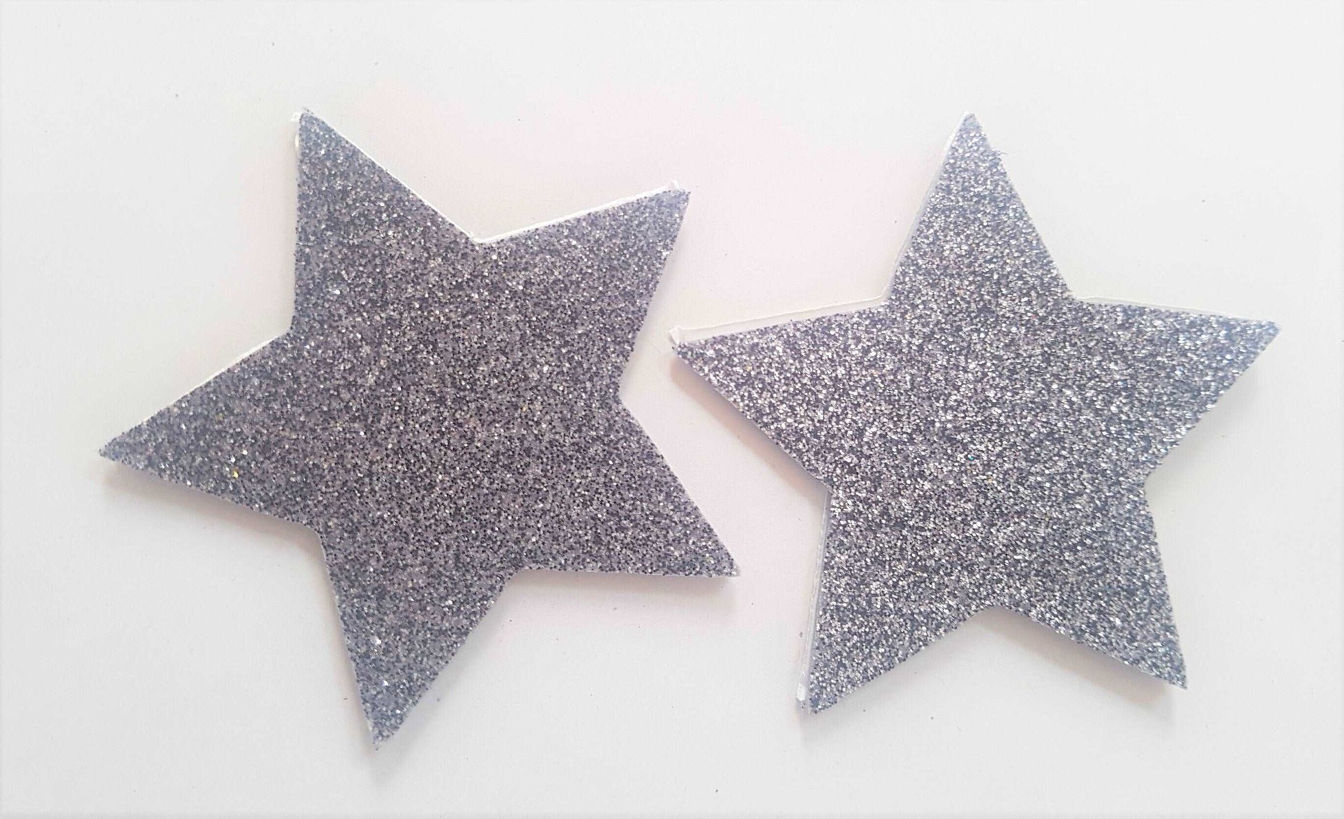 Gunmetal Grey Glitter Star Nipple Pasties