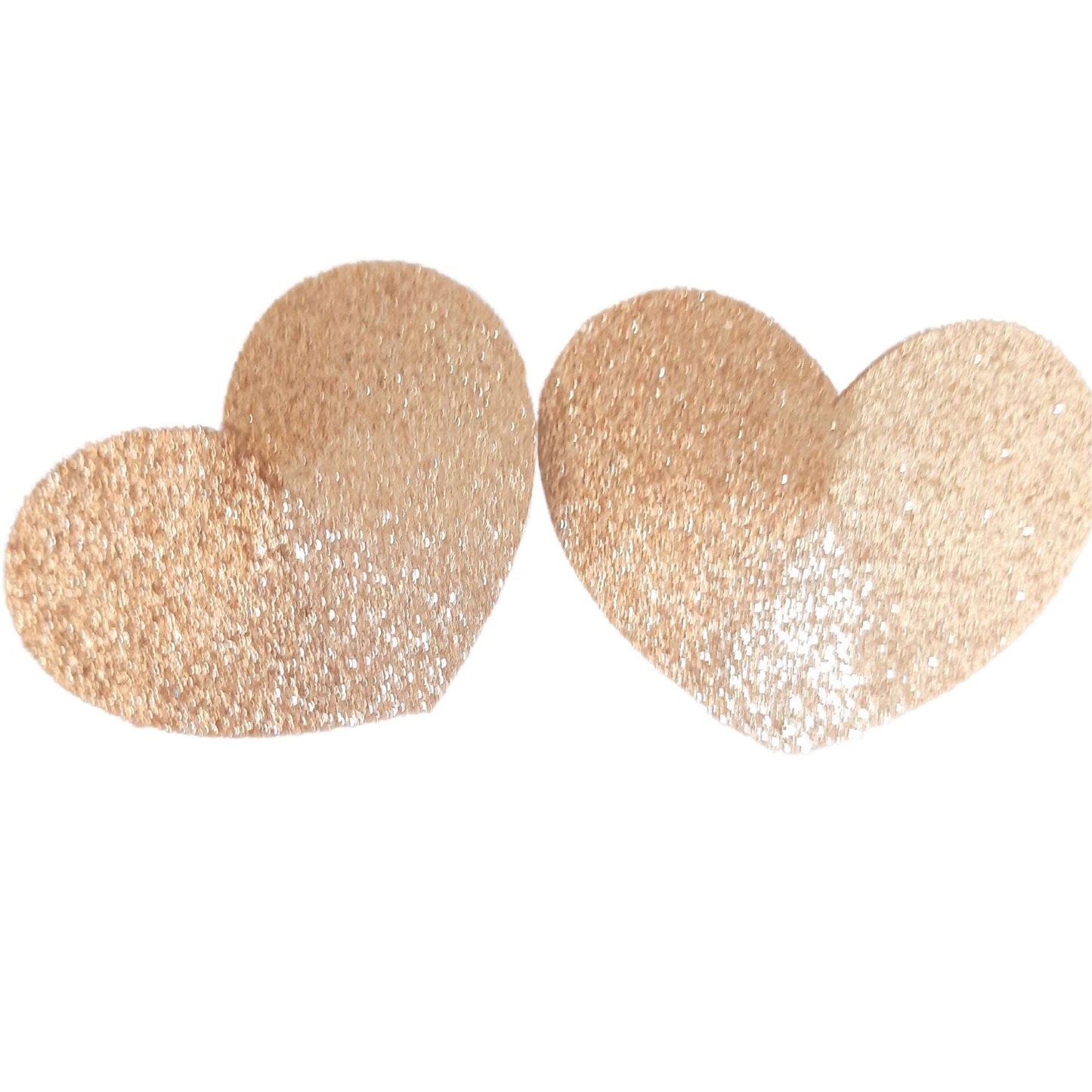 Gold Glitter Heart Nipple Pasties Festival Stickers Nipple Covers