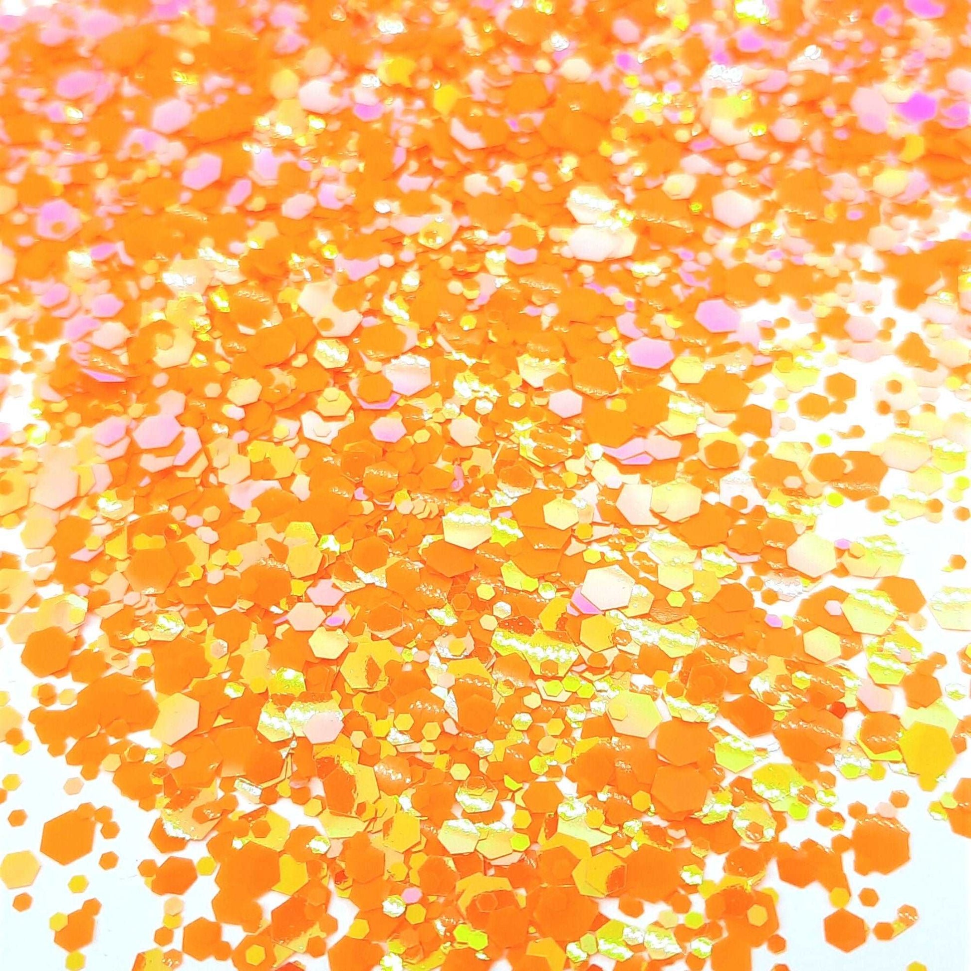 Atomic Tangerine Orange Holographic Cosmetic Glitter