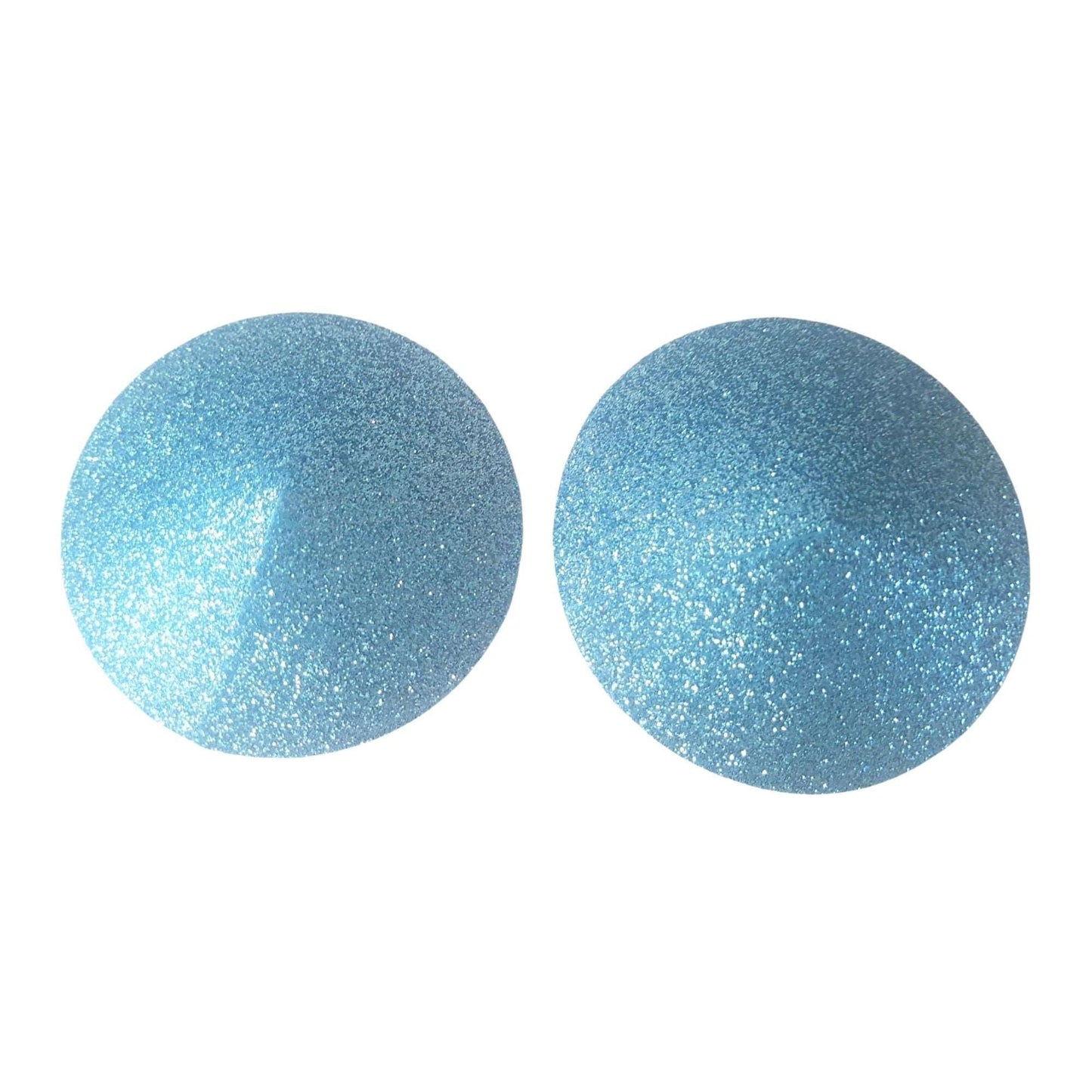 Light Blue Glitter Round Nipple Pasties S, M, L Sizes Available