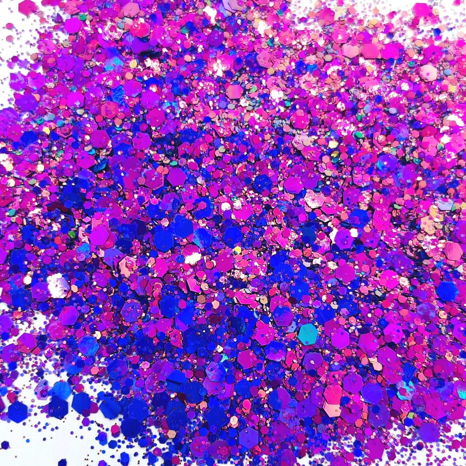 Bellatrix Purple Holographic Festival Disco Glitter Mix Pride Glitter