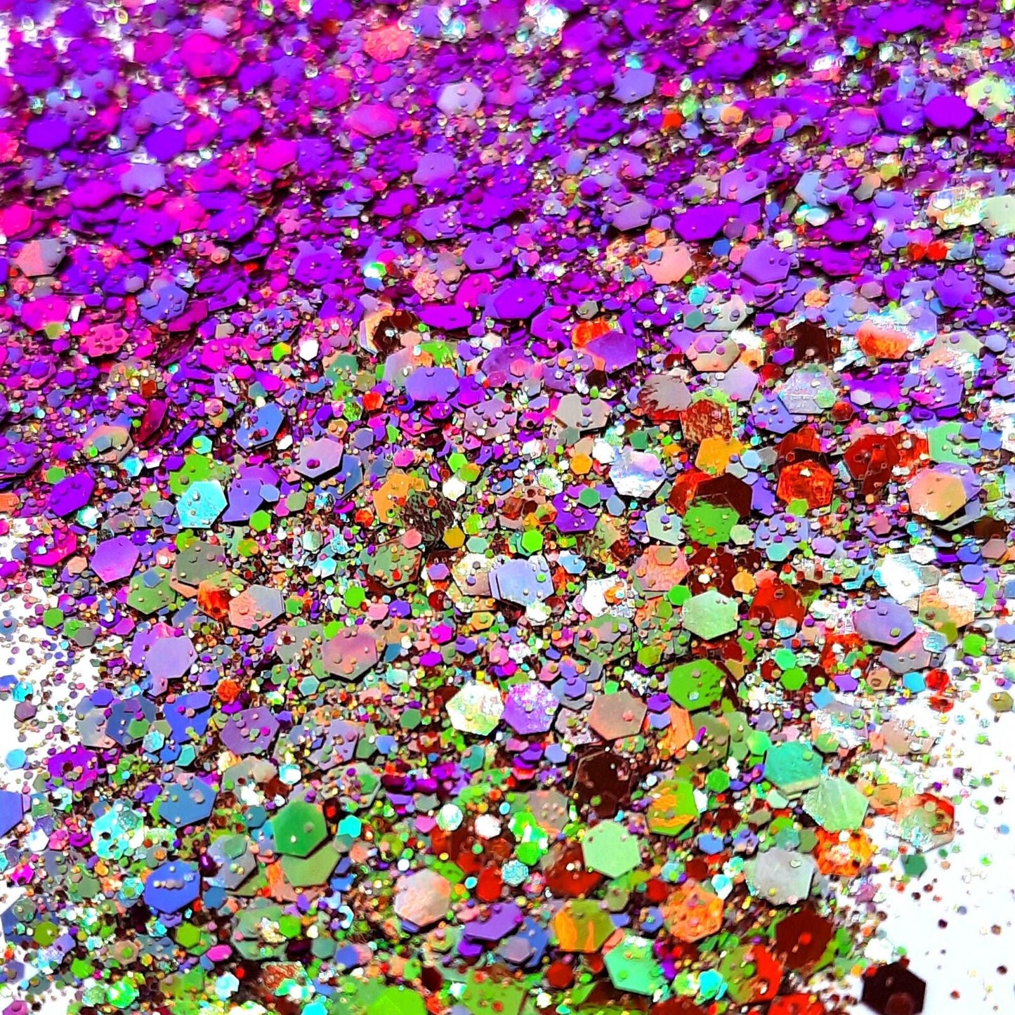 Discordia Festival Disco Glitter Mix Purple Green & Red