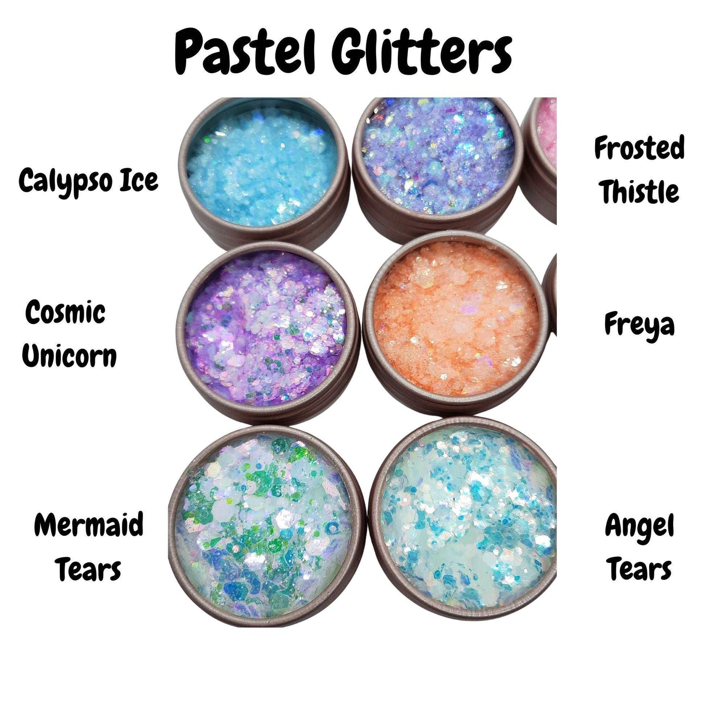 12 Pastel Festival Glitter Set + Aloe Vera Gel Set