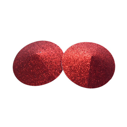 Red Glitter Round Nipple Pasties/Nipple Covers