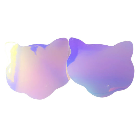 White/Blue Holographic Iridescent Cat Nipple Stickers Nipple Pasties Hypoallergenic Self Adhesive