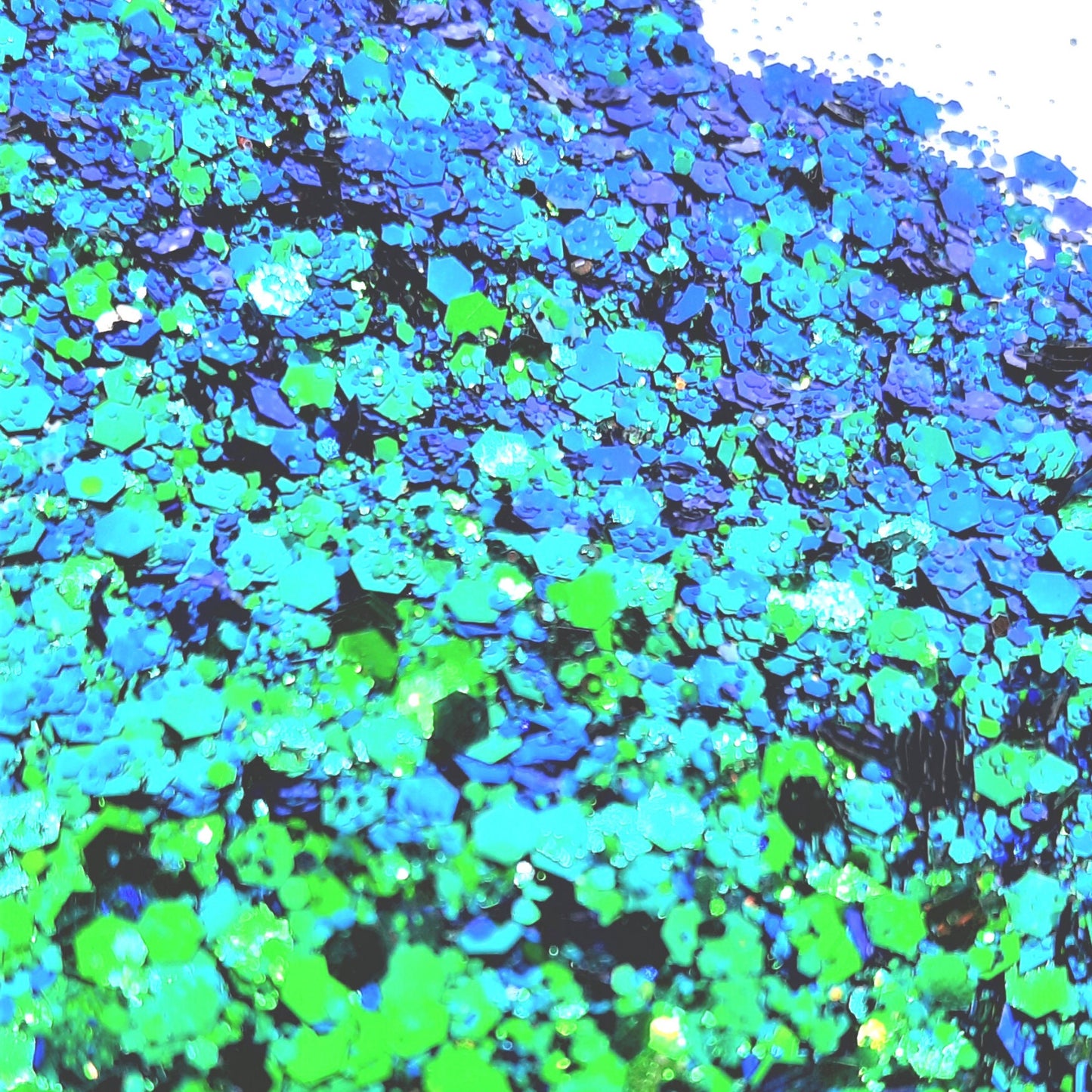 Poseidon Blue & Green Festival Disco Glitter Mix